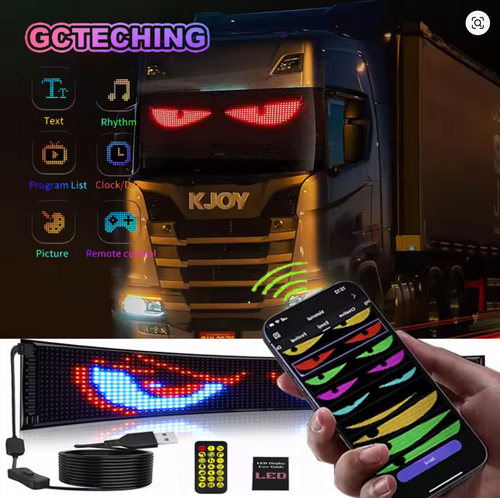Luz de ojos programable para coche y camión + ENVIO GRATIS 🎁